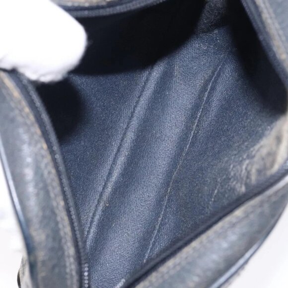 GUCCI GG Supreme Sherry Line Bag PVC Navy Gold Red 89 02 066 Auth 133032 - Picture 14 of 16